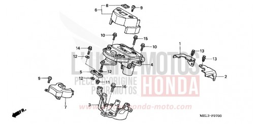 AMORTIS. DIRECTION CBR1000RR6 de 2006